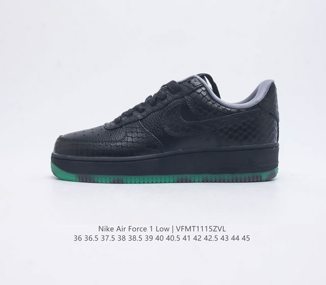 耐克nike Air Force 1 Low 空军一号 Af1 低帮百搭休闲运动板鞋 柔软 弹性十足的缓震性能和出色的中底设计 横跨复古与现代的外型结合 造就出