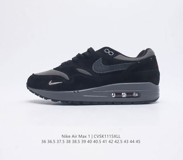 公司级 耐克 Nike Air Max 1 初代复古气垫慢跑鞋 男女士运动鞋 由tinker Hatfeld和mark Parker在1987年设计 灵感来自于