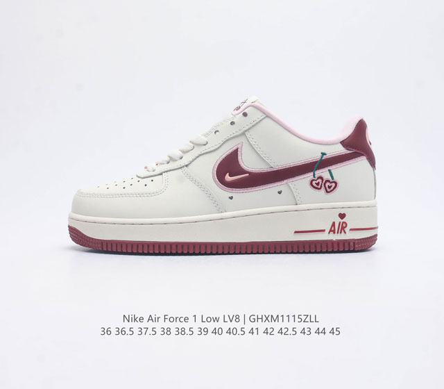 耐克 Nike Air Force 1 07 空军一号 Af1 低帮百搭休闲运动板鞋 柔软 弹性十足的缓震性能和出色的中底设计 横跨复古与现代的外型结合 造就出