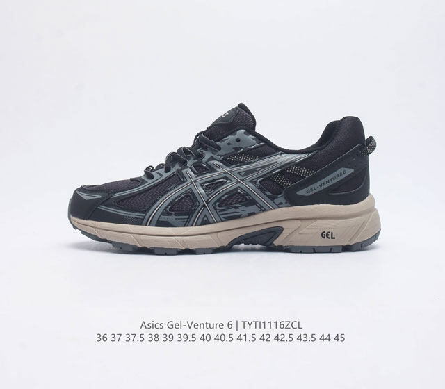 Asics 亚瑟士 Gel-Venture 6 系列城市休闲运动跑步鞋时尚复古男女鞋 老爹鞋 Gel- Venture6跑鞋是越野跑者的多功能选择 专为喜欢户外