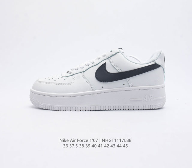 耐克 Nike Air Force 1 07 空军一号 Af1 低帮百搭休闲运动板鞋 柔软 弹性十足的缓震性能和出色的中底设计 横跨复古与现代的外型结合 造就出