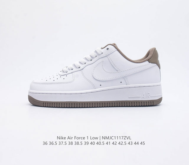 耐克nike Air Force 1 Low 空军一号 Af1 低帮百搭休闲运动板鞋 柔软 弹性十足的缓震性能和出色的中底设计 横跨复古与现代的外型结合 造就出