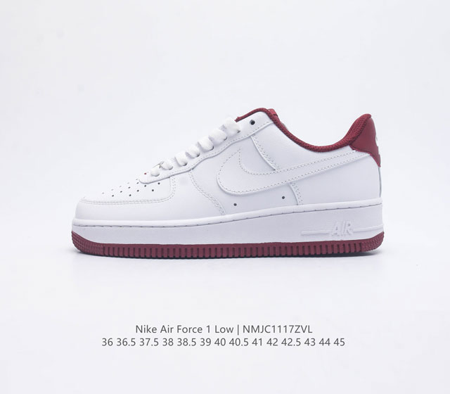 耐克nike Air Force 1 Low 空军一号 Af1 低帮百搭休闲运动板鞋 柔软 弹性十足的缓震性能和出色的中底设计 横跨复古与现代的外型结合 造就出