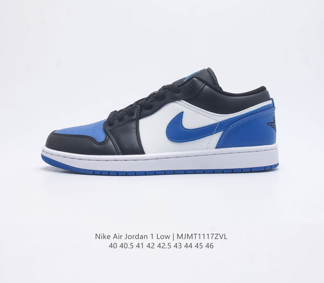 耐克 乔丹air Jordan 1 Low Aj1 乔1 乔丹1代aj1 低帮复古文化板鞋 休闲运动篮球鞋 从1985 年面世的元年款汲取设计灵感 采用简洁大方