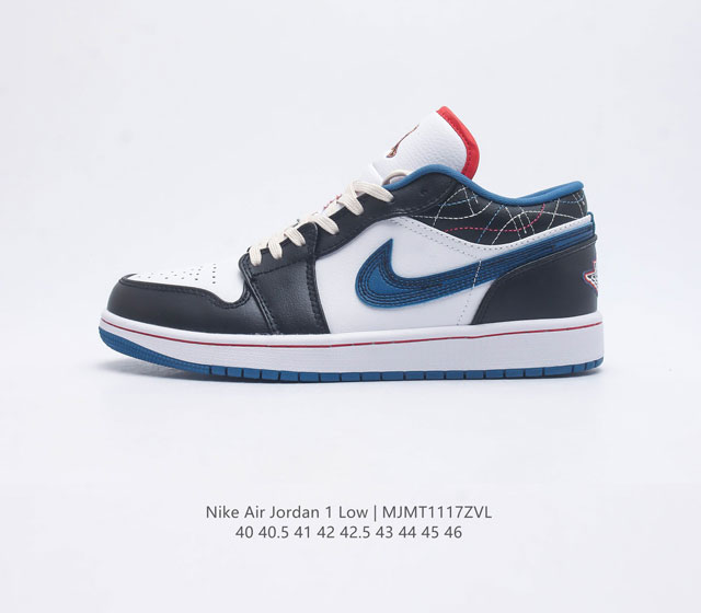 耐克 乔丹air Jordan 1 Low Aj1 乔1 乔丹1代aj1 低帮复古文化板鞋 休闲运动篮球鞋 从1985 年面世的元年款汲取设计灵感 采用简洁大方