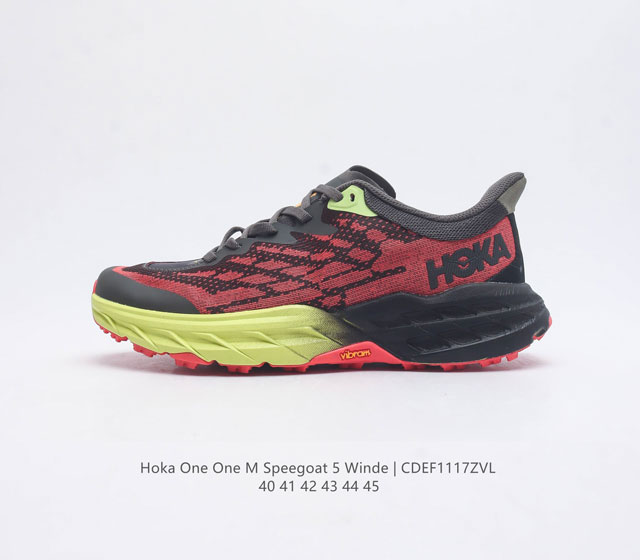 Hoka One One Speedgoat5 飞速羚羊5 飞速羚羊系列的第五代越野跑鞋 从众多用户反馈上来看 飞速羚羊 Speedgoat 系列算是hoka