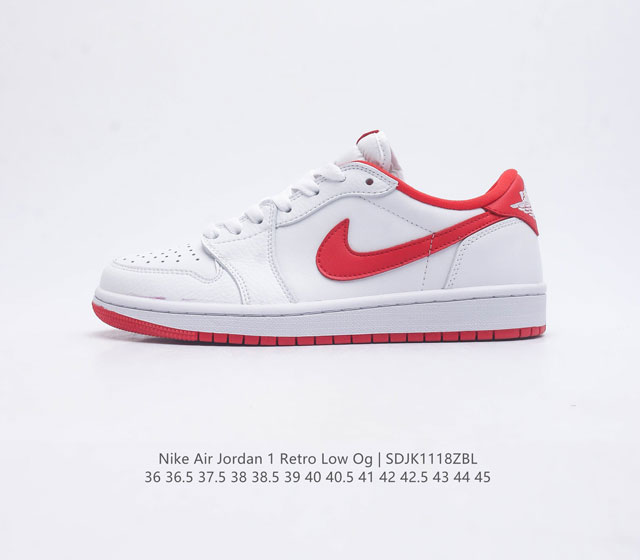 耐克 乔丹air Jordan 1 Low Aj1 乔1 乔丹1代aj1 低帮复古文化休闲运动篮球鞋 从1985 年面世的元年款汲取设计灵感 采用简洁大方的经典