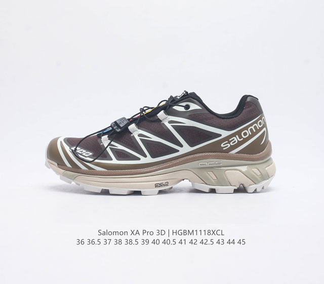 Salomon Xa Pro 3D Adv 萨洛蒙运动鞋老爹鞋户外越野跑鞋 鞋面采用sensifit贴合技术 全方位贴合包裹脚型 鞋跟部鞋底牵引设计 提供强大的