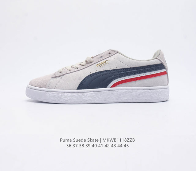 彪马puma Suede Skate 低帮复古轻便透气防滑减震休闲鞋 时尚男女士板鞋潮运动鞋 尺码: 36-45 货号 380865 编码 Mkwb1118Zz