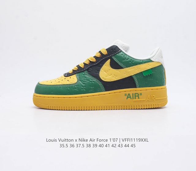 公司级lv X Nike Air Force 1 Low 路易斯威登驴牌lv联名 空军一号低帮运动休闲板鞋 原楦头原纸板 打造纯正空军版型 专注外贸渠道 全掌内