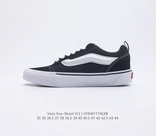 万斯 Vans Knu-Skool Vr3 Lx 面包鞋 坎普尔 茱利安系列低帮复古硫化休闲运动板鞋 肥胖版大logo 要说整个2023年最为热门的鞋型之一 面