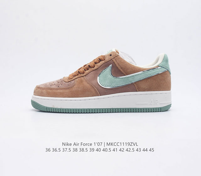 耐克 Nike Air Force 1 07 空军一号低帮百搭休闲运动板鞋 柔软 弹性十足的缓震性能和出色的中底设计 横跨复古与现代的外型结合 造就出风靡全球三