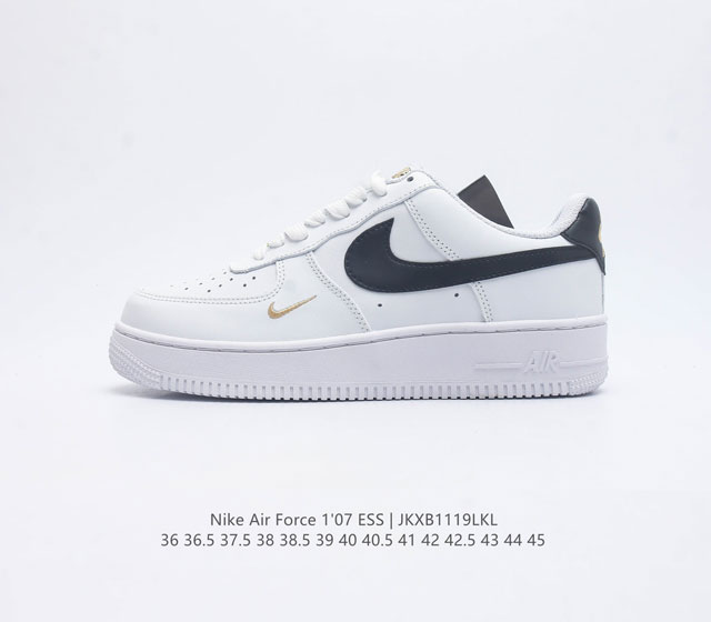 耐克 Nike Air Force 1 07 Ess 空军一号 Af1 运动鞋复古板鞋 厚底增高男女鞋 以实力演绎传奇篇章 从 80 年代的篮球场到现今的街头和