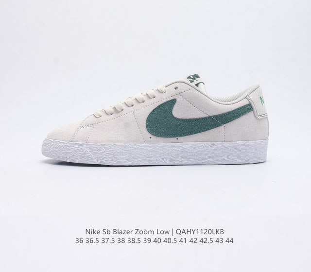 Nike耐克 Sb Blazer Zoom Low 经典运动休闲鞋滑板鞋开拓者低帮滑板鞋运动休闲鞋男 女滑板鞋锐意革新经典篮球鞋 设计灵感源自 Grant Ta