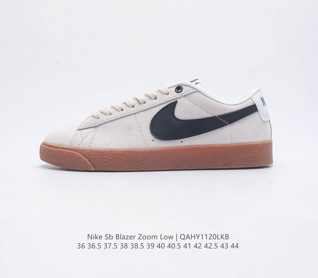 Nike耐克 Sb Blazer Zoom Low 经典运动休闲鞋滑板鞋开拓者低帮滑板鞋运动休闲鞋男 女滑板鞋锐意革新经典篮球鞋 设计灵感源自 Grant Ta