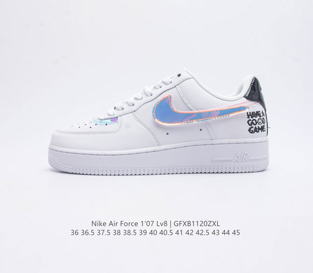 耐克 Nike Air Force 1 07 空军一号低帮百搭休闲运动板鞋 柔软 弹性十足的缓震性能和出色的中底设计 横跨复古与现代的外型结合 造就出风靡全球三