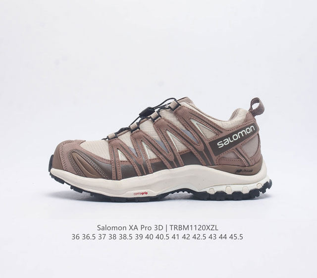 Salomon Xa Pro 3D Adv 萨洛蒙户外越野跑鞋 鞋面采用sensifit贴合技术 全方位贴合包裹脚型 鞋跟部鞋底牵引设计 提供强大的抓地性能 更