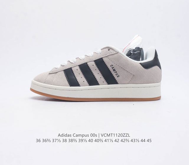 Adidas阿迪达斯.男女鞋 三叶草campus 00S 面包鞋复古休闲板鞋 千禧回潮 Adidas Campus 00S 经典再现 面包化的campus鞋款在