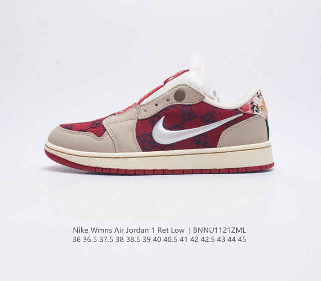 耐克 乔丹air Jordan 1 Low Aj1 乔1 乔丹1代aj1 低帮复古文化休闲运动篮球鞋 从1985 年面世的元年款汲取设计灵感 采用简洁大方的经典