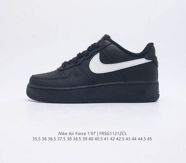 头层皮 全掌气垫 耐克nike Air Force 1 Low 空军一号 Af1 低帮百搭休闲运动板鞋 柔软 弹性十足的缓震性能和出色的中底设计 横跨复古与现代