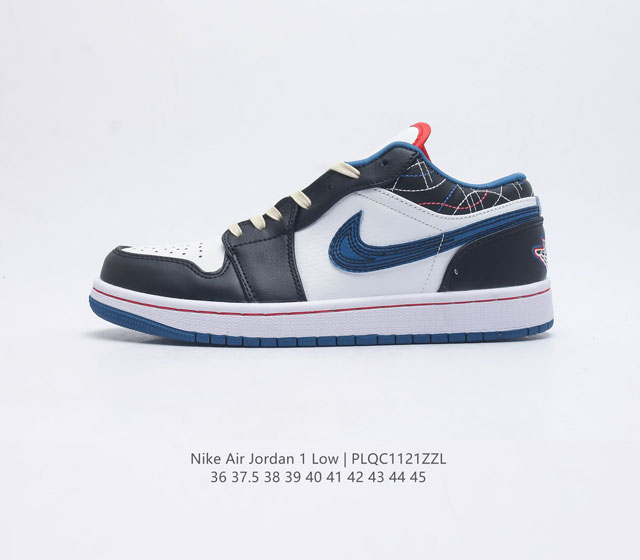 耐克 乔丹air Jordan 1 Low Aj1 乔1 乔丹1代aj1 低帮复古文化休闲运动篮球鞋 从1985 年面世的元年款汲取设计灵感 采用简洁大方的经典