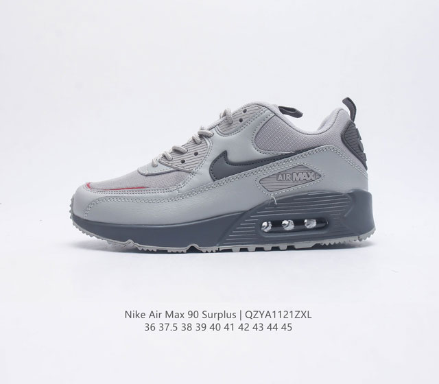 Nike 耐克 Air Max 90 Surplus 男女子休闲运动鞋 气垫运动鞋 透气舒适减震耐磨底休闲运动跑步鞋 设计均采用无缝防水 Tech Tuff 挡