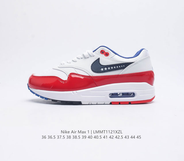 耐克 Nike Air Max 1 男女子气垫运动鞋 从法国建筑中汲取设计灵感 兼具运动风范和时尚格调 是此系列起初搭载 Air 的鞋款 疾速外观 经典缓震配置