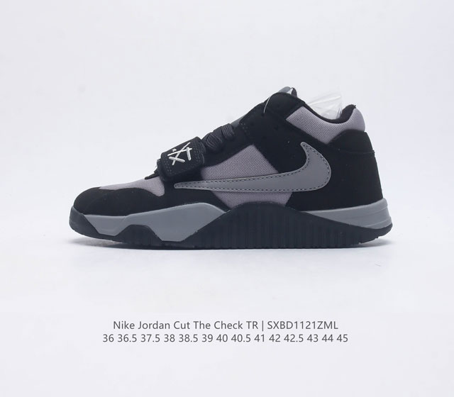 耐克nike Wmns Air Jordan Cut The Check 时尚倒钩运动鞋aj1乔丹一代低帮经典复古文化休闲运动篮球鞋板鞋 当红美潮 设计师独立品