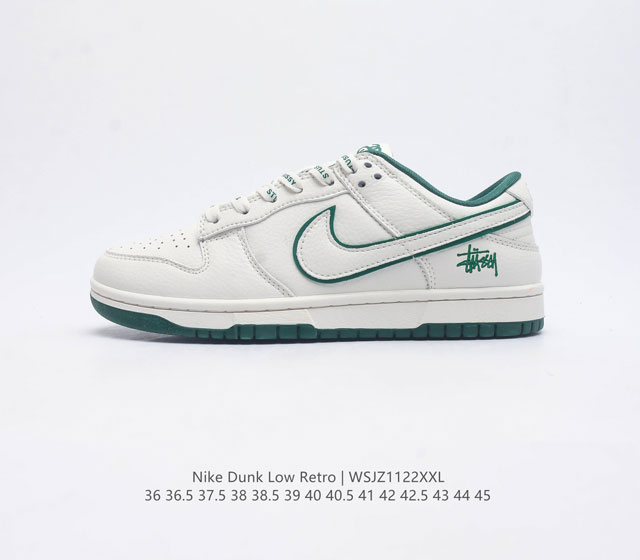 耐克nike Dunk Low 板鞋 Sb系列经典百搭休闲运动板鞋加厚鞋舌的填充 使舒适性大大提升 同时也更方便穿脱中底部分则加入了脚感柔软舒适zoomair气