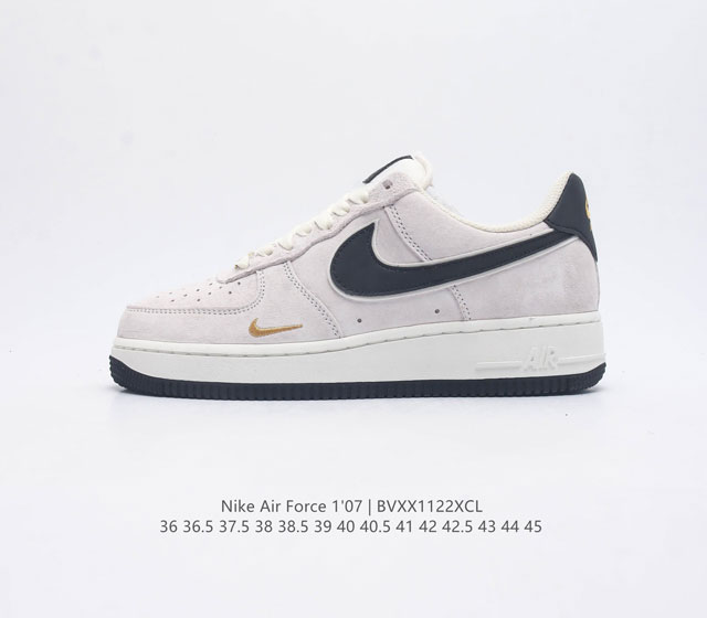 耐克 Nike Air Force 1 07 Low 运动板鞋空军一号 Af1 原楦头原纸板 打造纯正空军版型 专注外贸渠道 全掌内置蜂窝气垫 原盒配件 原厂中