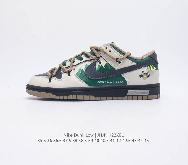 纯原 头层皮 耐克 Nike Dunk Low 运动鞋nb系列经典复古滑板鞋 采用天然皮革 经久耐穿 塑就如元年款 Dunk 般的复古质感 鞋头透气孔 搭配鞋口