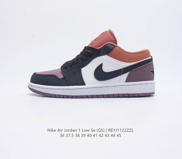 耐克 乔丹air Jordan 1 Low Aj1 乔1 乔丹1代aj1 低帮复古文化板鞋 休闲运动篮球鞋 从1985 年面世的元年款汲取设计灵感 采用简洁大方