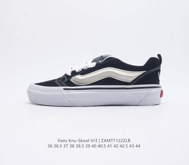 万斯 Vans Knu-Skool Vr3 Lx 面包鞋 坎普尔 茱利安系列低帮复古硫化休闲运动板鞋 肥胖版大logo 要说整个2023年最为热门的鞋型之一 面