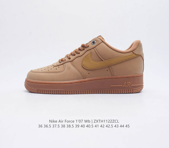 耐克 Nike Air Force 1 07 空军一号 Af 1 低帮百搭休闲运动板鞋 柔软 弹性十足的缓震性能和出色的中底设计 横跨复古与现代的外型结合 造就