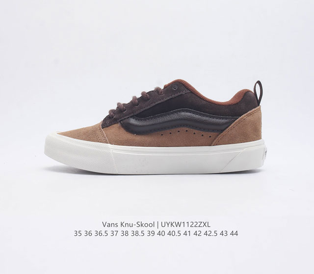 万斯 Vans Knu-Skool Vr3 Lx 面包鞋 坎普尔 茱利安系列低帮复古硫化休闲运动板鞋 肥胖版大logo 要说整个2023年最为热门的鞋型之一 面