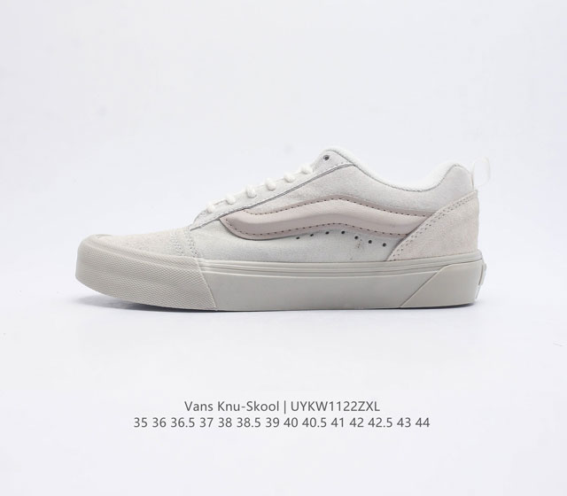 万斯 Vans Knu-Skool Vr3 Lx 面包鞋 坎普尔 茱利安系列低帮复古硫化休闲运动板鞋 肥胖版大logo 要说整个2023年最为热门的鞋型之一 面