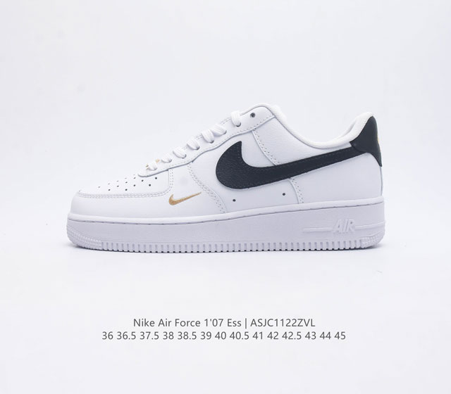 耐克 Nike Air Force 1 07 Ess 空军一号 Af1 运动鞋复古板鞋 厚底增高男女鞋 以实力演绎传奇篇章 从 80 年代的篮球场到现今的街头和