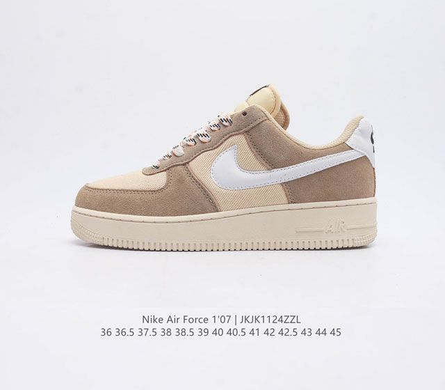 耐克 Nike Air Force 1 07 空军一号低帮百搭休闲运动板鞋 柔软 弹性十足的缓震性能和出色的中底设计 横跨复古与现代的外型结合 造就出风靡全球三