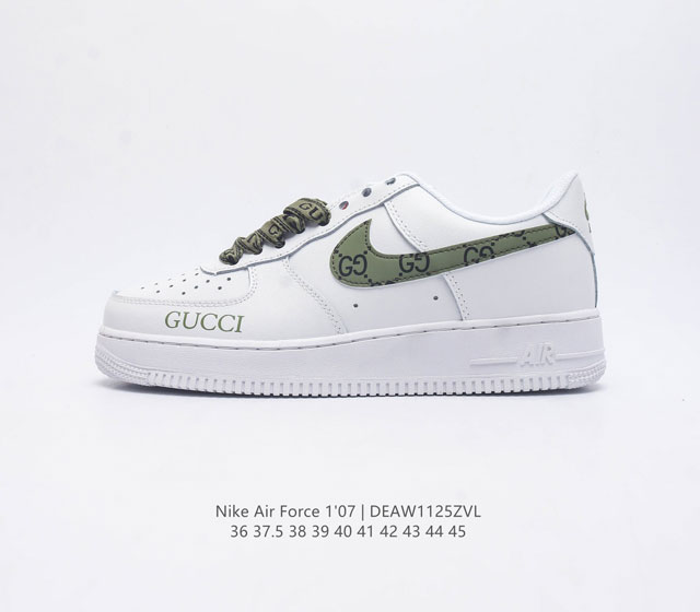 耐克nike Air Force 1 Low 空军一号 Af1 低帮百搭休闲运动板鞋 柔软 弹性十足的缓震性能和出色的中底设计 横跨复古与现代的外型结合 造就出