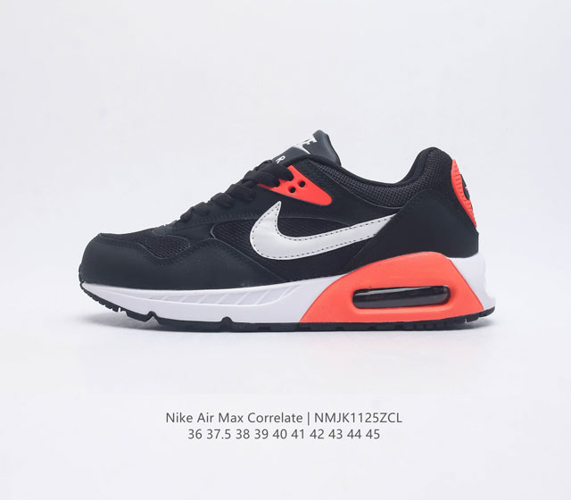 耐克 Nike Air Max Correlate 气垫缓震耐磨运动鞋时尚潮流休闲透气跑步鞋 选用网眼鞋面 脚感舒适透气 鞋舌 鞋侧及后跟处饰有品牌标识 简约大