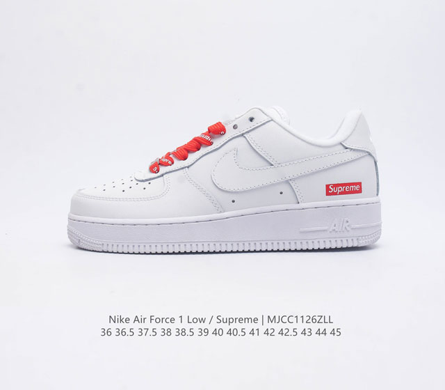 耐克nike Air Force 1 Low 空军一号 Af1 低帮百搭休闲运动板鞋 柔软 弹性十足的缓震性能和出色的中底设计 横跨复古与现代的外型结合 造就出