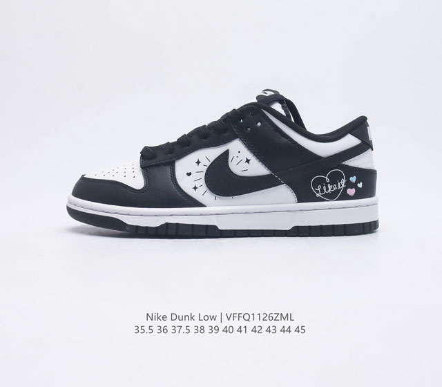 耐克nike Dunk Low 板鞋 Sb系列经典百搭休闲运动板鞋加厚鞋舌的填充 使舒适性大大提升 同时也更方便穿脱中底部分则加入了脚感柔软舒适zoomair气