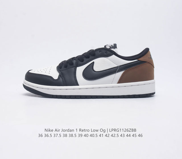 耐克 乔丹air Jordan 1 Low Aj1 乔1 乔丹1代aj1 低帮复古文化休闲运动篮球鞋 从1985 年面世的元年款汲取设计灵感 采用简洁大方的经典