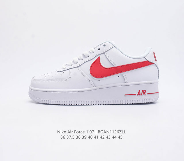 耐克 Nike Air Force 1 07 空军一号af1 低帮百搭休闲运动板鞋 柔软 弹性十足的缓震性能和出色的中底设计 横跨复古与现代的外型结合 造就出风