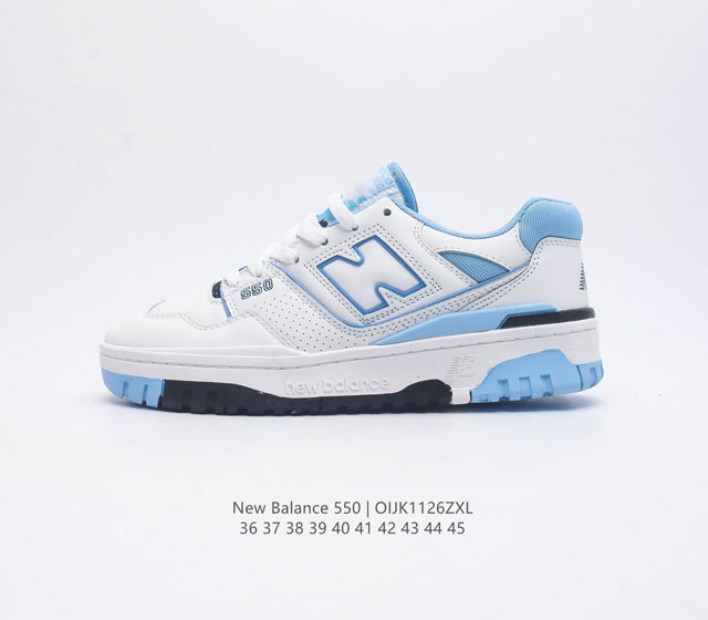 New Balance 550 新百伦 复古百搭篮球鞋时尚男女运动板鞋 首次亮相于 1989 年的 550 鞋款 延续 New Balance 标志性品牌元素