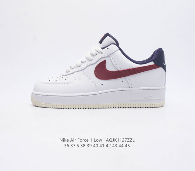 耐克nike Air Force 1 Low 空军一号 Af1 低帮百搭休闲运动板鞋 柔软 弹性十足的缓震性能和出色的中底设计 横跨复古与现代的外型结合 造就出