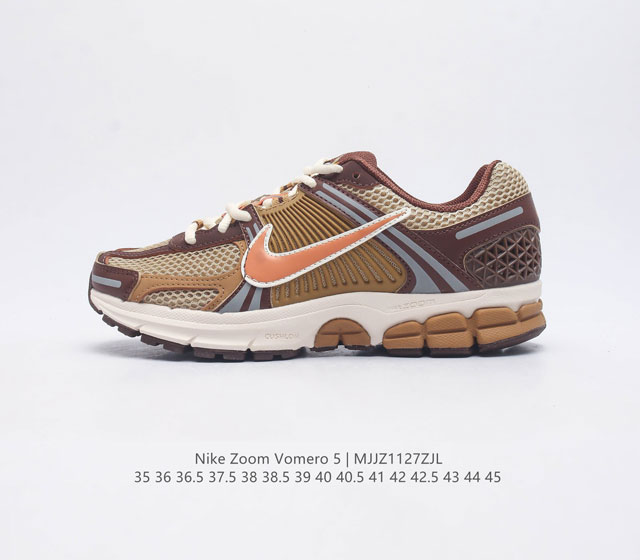 公司级 Nike 耐克夏季 Zoom Vomero 5 运动鞋休闲训练跑步鞋 Nike Zoom Vomero 5 男女子运动鞋妥帖包覆足部 提供透气支撑效果