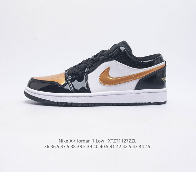 耐克 乔丹air Jordan 1 Low Aj1 乔1 乔丹1代aj1 低帮复古文化板鞋 休闲运动篮球鞋 从1985 年面世的元年款汲取设计灵感 采用简洁大方