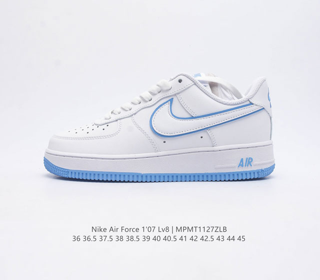 耐克 Nike Air Force 1 07 空军一号af1 低帮百搭休闲运动板鞋 柔软 弹性十足的缓震性能和出色的中底设计 横跨复古与现代的外型结合 造就出风