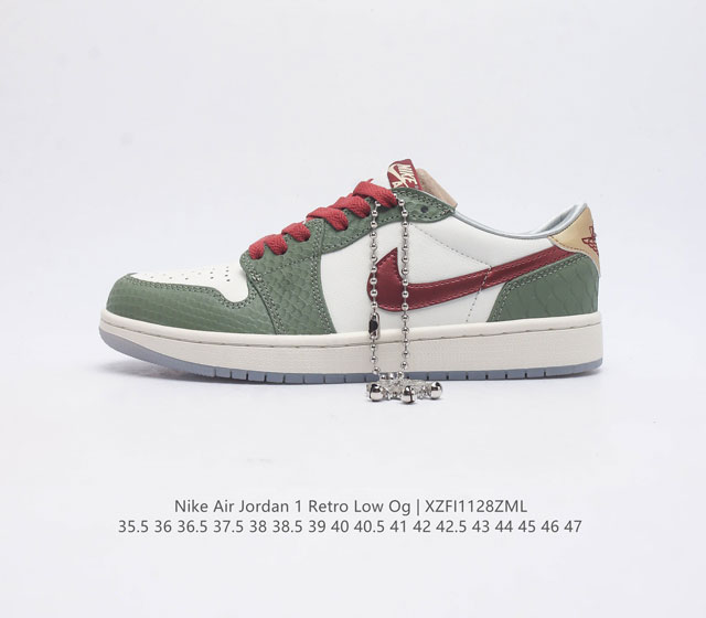 耐克 乔丹air Jordan 1 Low Aj1 乔1 乔丹1代aj1 低帮复古文化休闲运动篮球鞋 从1985 年面世的元年款汲取设计灵感 采用简洁大方的经典